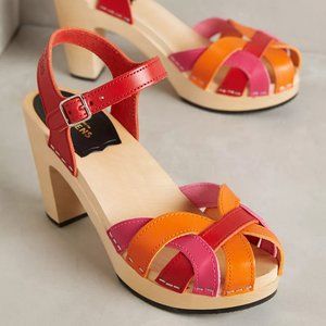 Swedish Hasbeens Pearl Sky-High Platform Clogs